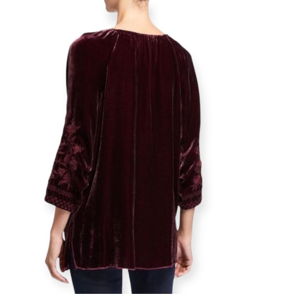 Johnny Was Daniella Embroidered Velvet
Peasant Blouse - Picture 6 of 7